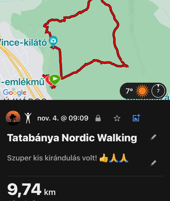 Turul túra 2023 – Tatabánya, Gerecse – nordic walking túra